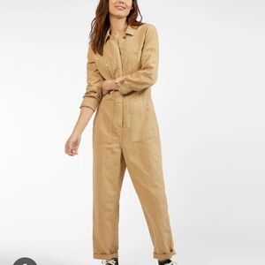 Nwt Outerknown Station JIMPSUIT Organic Cotton TAN